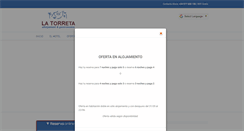 Desktop Screenshot of hotellatorreta.com