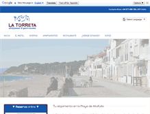 Tablet Screenshot of hotellatorreta.com